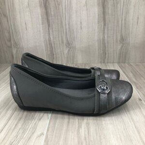 Baretraps Flats Womens 7M Miana Gray Slip On Comfort Shoes